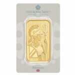 Royal Mint Britannia 50 gram Gold Bar Obverse