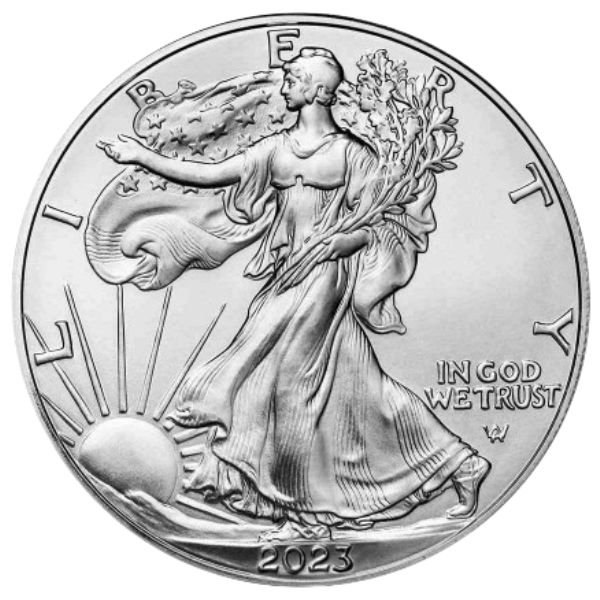 2023 1 oz American Silver Eagle Coin Obverse