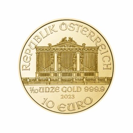 2023 1/10 oz Austria Gold Philharmonic Coin Obverse