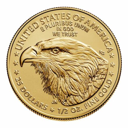 2023 1/2 oz American Gold Eagle Coin Reverse