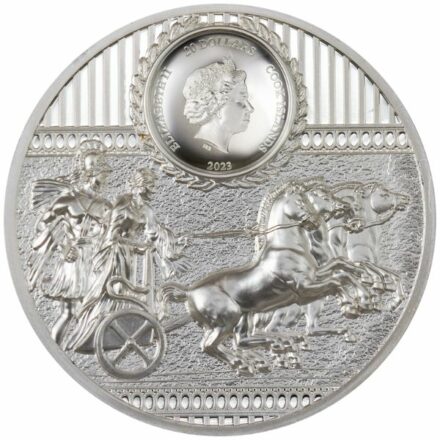 2023 Cook Islands Sparta 3 oz Gilded Silver Coin