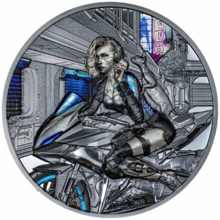 2023 Cyber Queen - The Beginning 3 oz Silver Coin Reverse