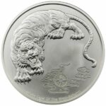 2023 Four Guardians - White Tiger 1 oz Silver Coin Reverse