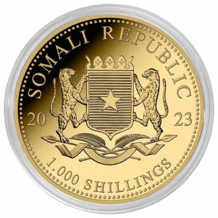 2023 Somalia 1 oz Gold Elephant Coin