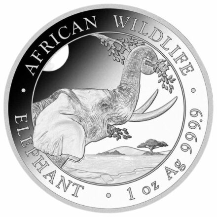 2023 Somalia 1 oz Silver Elephant Coin Reverse