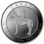 Argentia Canadian Mounted Police 1 oz Silver Round Reverse