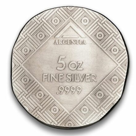 Argentia Herakles 5 oz Silver Round - Antiqued Reverse