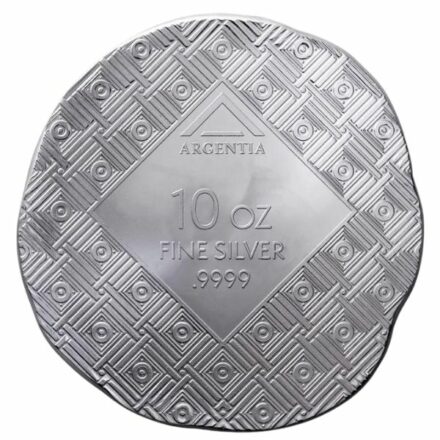 Argentia Medusa 10 Oz Silver Round Obverse