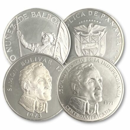 Panama 20 Balboas Silver Coin
