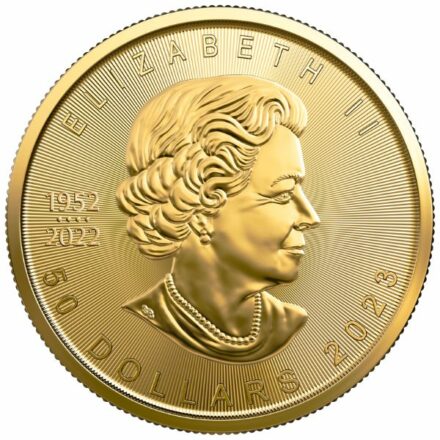 2023 1 oz Canadian Gold Maple Leaf Coin Queen