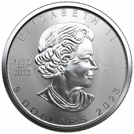 2023 1 oz Canadian Silver Maple Leaf Coin Queen