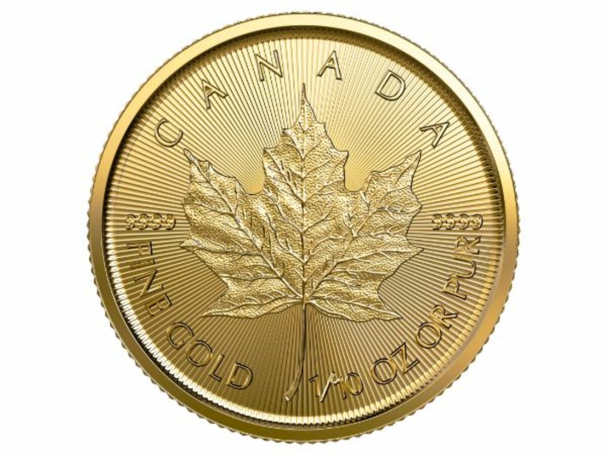 金貨　メイプルリーフ　1/10 oz 1986年　カナダ