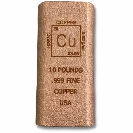 Element 10 Pound Cast Copper Bar