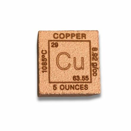 Element 5 oz Copper Cube Face