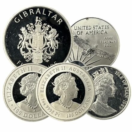 1 oz Platinum Coin - Any Mint, Not BU Reverse