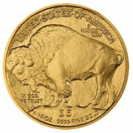 2008-W 1/10 oz American Gold Buffalo - BU Reverse