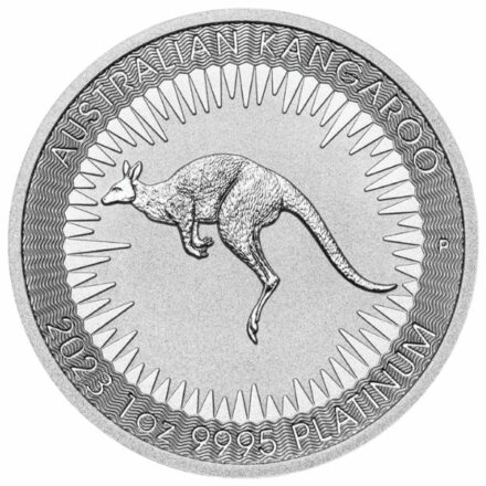 2023 1 oz Australian Platinum Kangaroo Coin Reverse