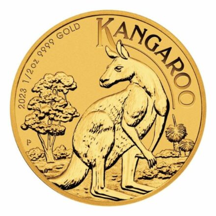 2023 1/2 oz Australian Gold Kangaroo Coin Reverse