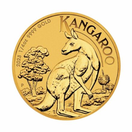2023 1/4 oz Australian Gold Kangaroo Coin Reverse