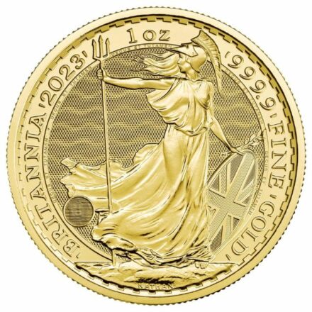 2023 British 1 oz Gold Britannia Coin - King Type Reverse
