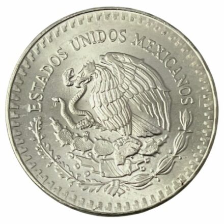 1984 1 oz Mexican Silver Libertad Coin Reverse