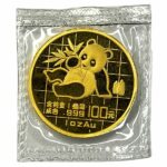 1989 Large Date 1 oz Chinese Gold Panda Coin