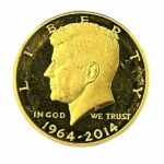 2014 JFK 34 oz Gold Coin - Cull