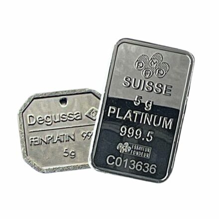 5 Gram Platinum Bar - Any Mint, Any Condition