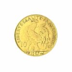 French 10 Franc Gold Rooster Coin