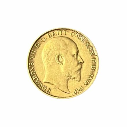 Great Britain Gold Half Sovereign Coin Reverse