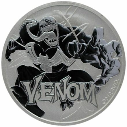 2020 1 oz Tuvalu Silver Marvel Venom Coin Reverse