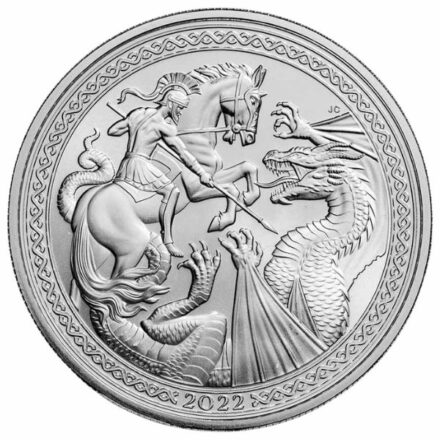 2022 Ascension 1 oz Silver St George & The Dragon Reverse