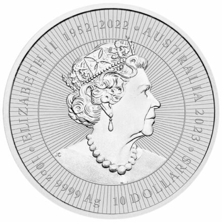 2023 Australian 10 oz Silver Kangaroo Coin Effigy