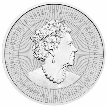 2023 Australian 2 oz Silver Kangaroo Coin Effigy
