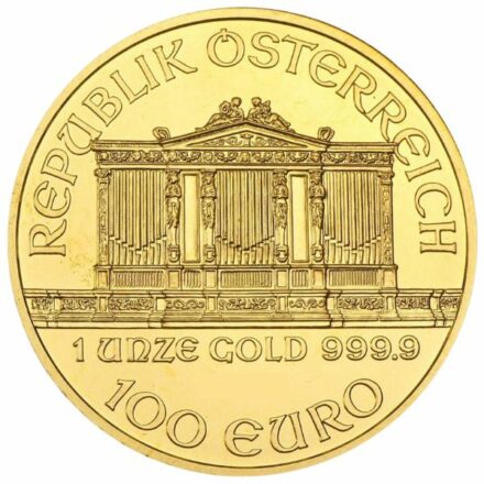 1 oz Austrian Gold Philharmonic Coin Reverse