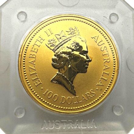 1993 1 oz Australian Gold Nugget Coin - Reverse
