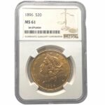 $20 Liberty Double Eagle Gold Coin NGC MS61