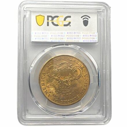 $20 Liberty Double Eagle Gold Coin PCGS MS62 - Reverse