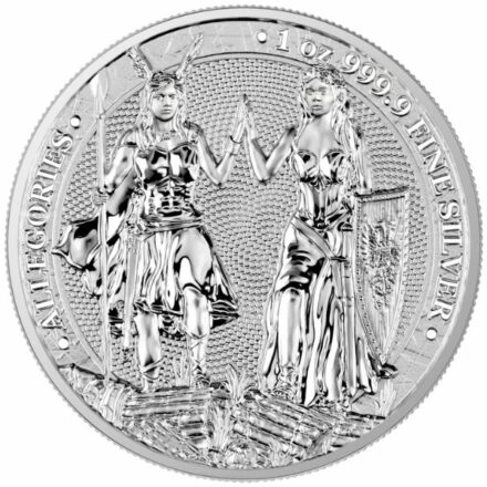 2023 1 oz Silver Allegories Galia & Germania Obverse