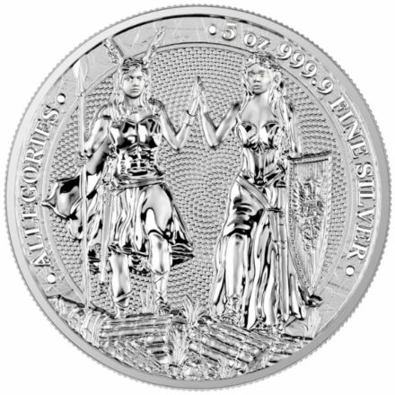 2023 5 oz Silver Allegories Galia & Germania Obverse