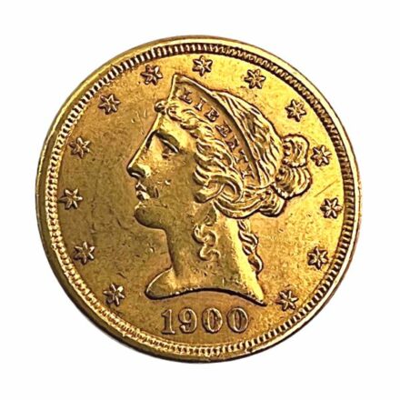 $5 Liberty Half Eagle Gold Coin | AU - Reverse