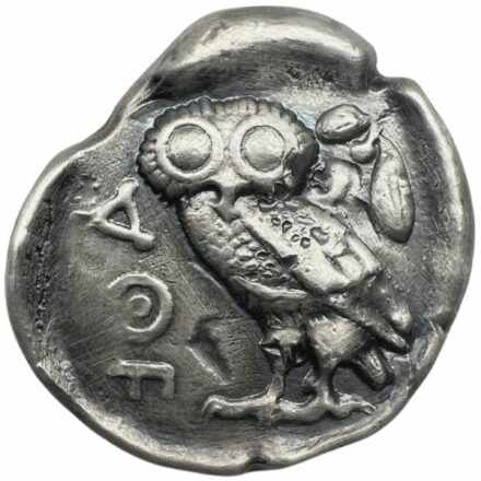 Athenian Owl 5 oz Hand-Poured Silver Round