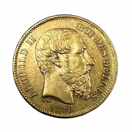 Belgium 20 Franc Gold Coin
