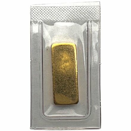 Degussa Vintage 10 gram Gold Bar - Reverse