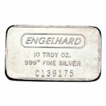 Engelhard 10 oz Silver Bar - Struck Textured Back