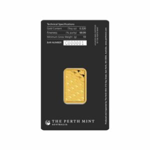 Perth Mint 10 gram Gold Bar Back Assay