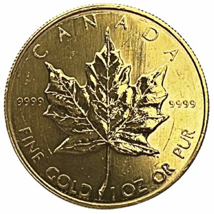 Scruffy 1 oz Canadian Gold Maple Leaf Coin
