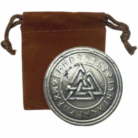 Valknut 5 oz Hand-Poured Silver Round - With Pouch