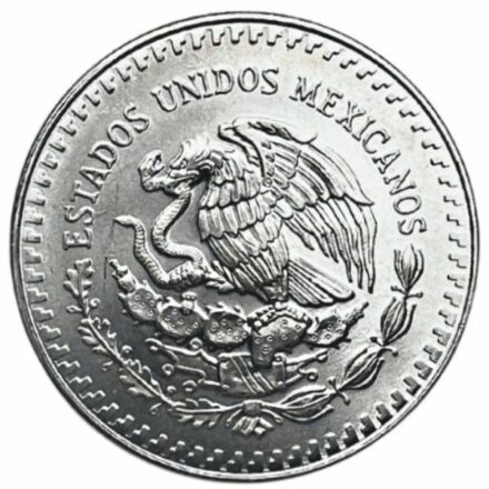 1990 1 oz Mexican Silver Libertad Coin