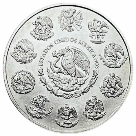2000 1 oz Mexican Silver Libertad Coin Reverse